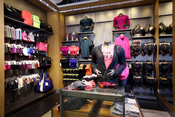 Under Armour's Touchdown in Megamall