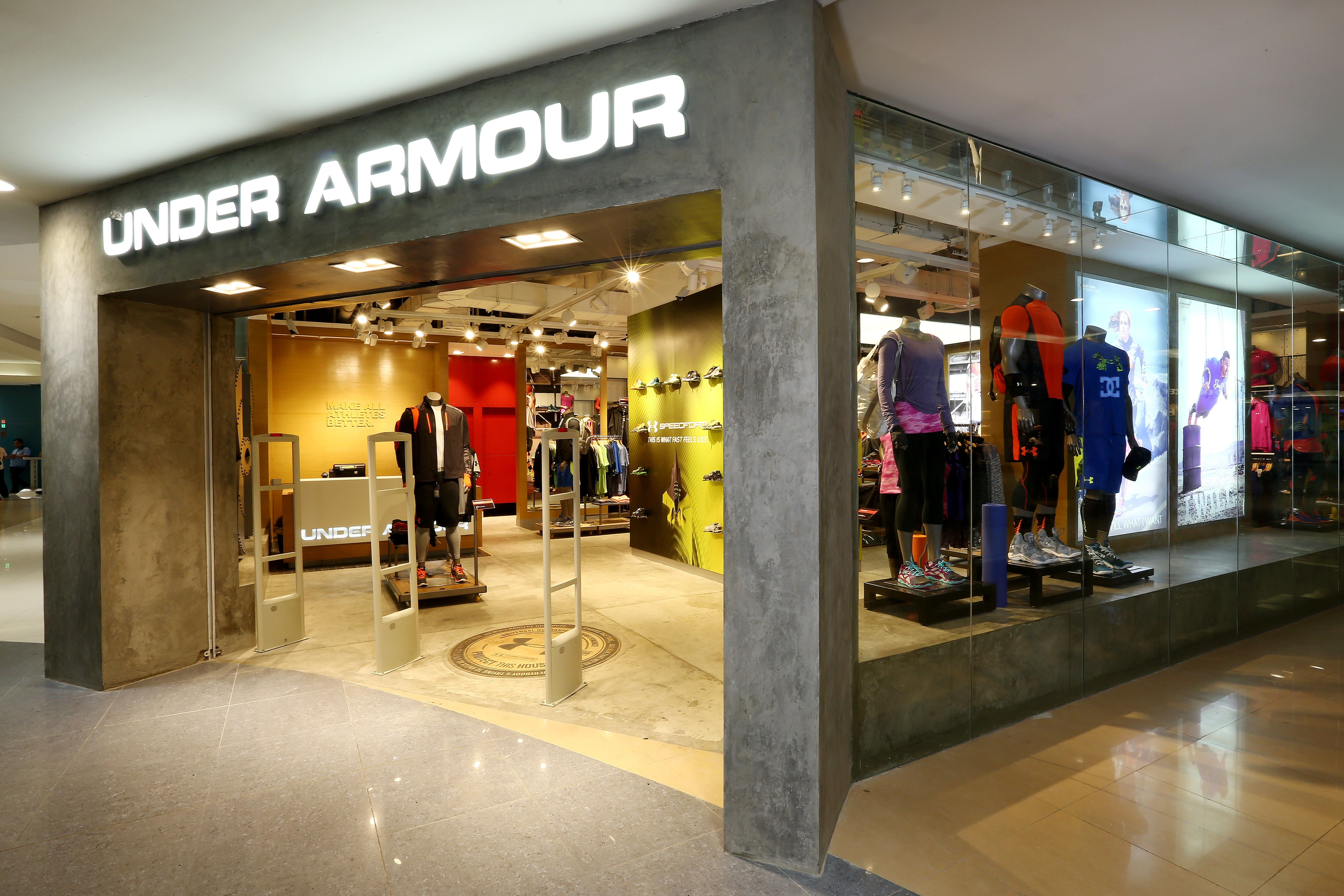 Under Armour's Touchdown in Megamall